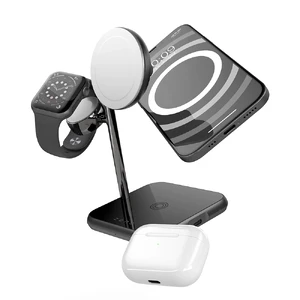 Док-станція Zens 4-в-1 MagSafe + Watch Black для iPhone | AirPods | Apple Watch, 18W, з адаптером живлення - Фото 2