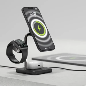 Док-станція Zens 4-в-1 MagSafe + Watch Black для iPhone | AirPods | Apple Watch, 18W, з адаптером живлення - Фото 6