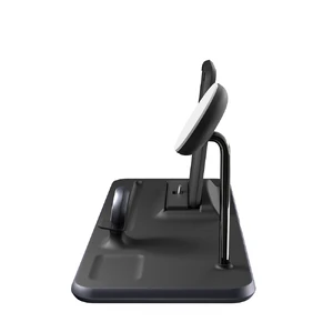 Док-станция MagSafe Zens 4-в-1 для iPhone | AirPods | Apple Watch | iPad с подставкой для Apple Pencil, 15W, с адаптером питания - Фото 3