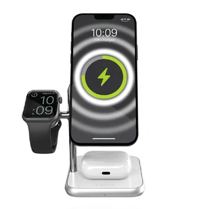 Док-станція Zens 4-в-1 MagSafe + Watch White для iPhone | AirPods | Apple Watch, 18W, з адаптером живлення