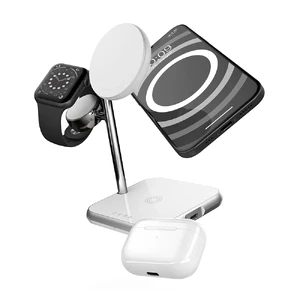 Док-станція Zens 4-в-1 MagSafe + Watch White для iPhone | AirPods | Apple Watch, 18W, з адаптером живлення - Фото 2