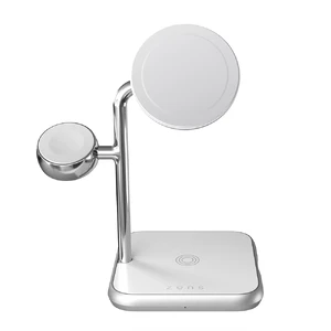 Док-станція Zens 4-в-1 MagSafe + Watch White для iPhone | AirPods | Apple Watch, 18W, з адаптером живлення - Фото 3