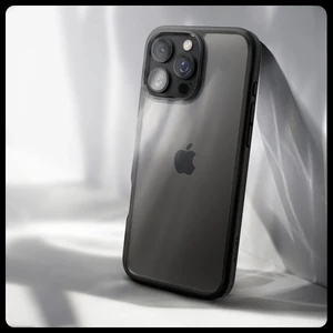 Прозрачный черный чехол Spigen Crystal Hybrid для iPhone 16 Pro Max - Фото 3