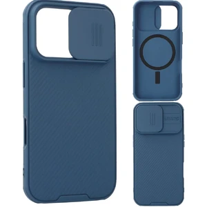 Синий магнитный чехол Nillkin CamShield Pro для iPhone 16 Pro - Фото 6
