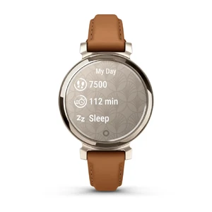 Смарт-годинник Garmin Lily 2 Classic Cream Gold з шкіряним ремінцем Tan Leather Band - Фото 4