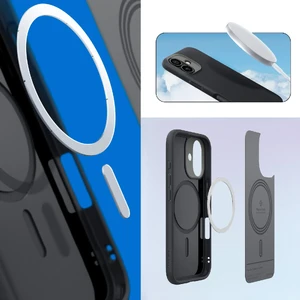 Черно-серый чехол Spigen Caseology Nano Pop MagSafe для iPhone 16 - Фото 11