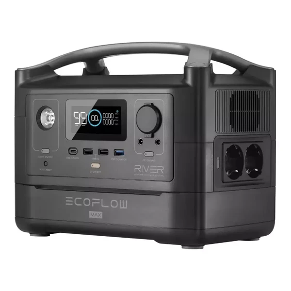 Зарядна станція EcoFlow River Max Black 600W