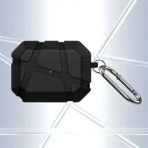 Чехол с карабином iLoungeMax Ultra Hybrid Case Black для AirPods Pro 3  - Фото 1