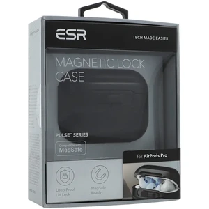 Захисний чохол MagSafe з замком ESR Pulse Magnetic Lock Case Black для AirPods Pro 2 - Фото 6
