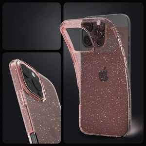 Розовый блестящий чехол Spigen Liquid Crystal для iPhone 16 Pro - Фото 6