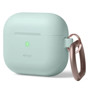 Cиликоновый чехол с карабином elago Silicone Hang Case Mint для AirPods 3