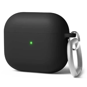 Cиликоновий чохол з карабіном elago Silicone Hang Case Black для AirPods 3