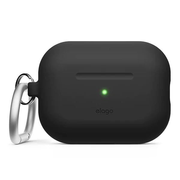 Cиліконовий чохол з карабіном elago Silicone Hang Case Black для AirPods Pro 2