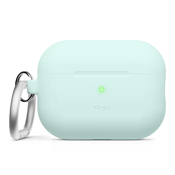 Cиліконовий чохол із карабіном elago Silicone Hang Case Mint для AirPods Pro 2
