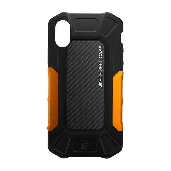 Протиударний чохол-накладка Element Case FORMULA Black | Orange для iPhone X | XS