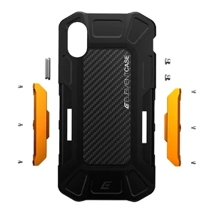 Протиударний чохол-накладка Element Case FORMULA Black | Orange для iPhone X | XS - Фото 6