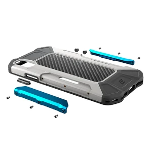 Противоударный чехол-накладка Element Case FORMULA Grey | Blue для iPhone X | XS - Фото 9