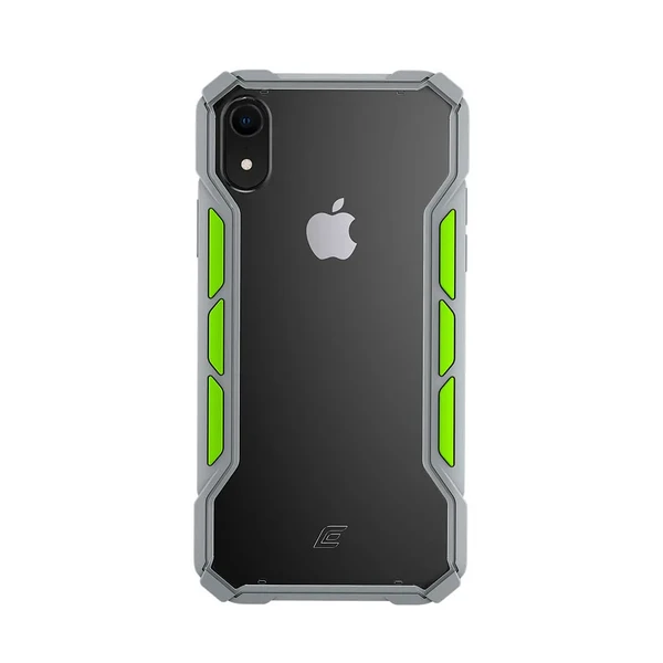 Протиударний чохол Element Case RALLY Light Grey | Lime для iPhone XR