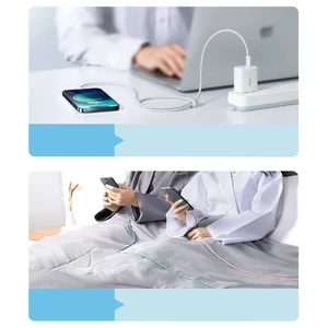 Нейлоновий кабель Baseus Type-C to Lightning для швидкої зарядки iPhone 20W (1m) Purple - Фото 10