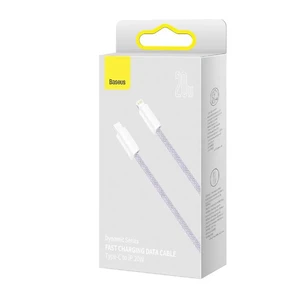 Нейлоновий кабель Baseus Type-C to Lightning для швидкої зарядки iPhone 20W (1m) Purple - Фото 6