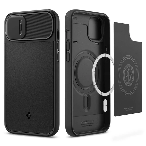 Защитный чехол Spigen OPTIK Armor Mag MagSafe Black для iPhone 14 Plus в Сумах