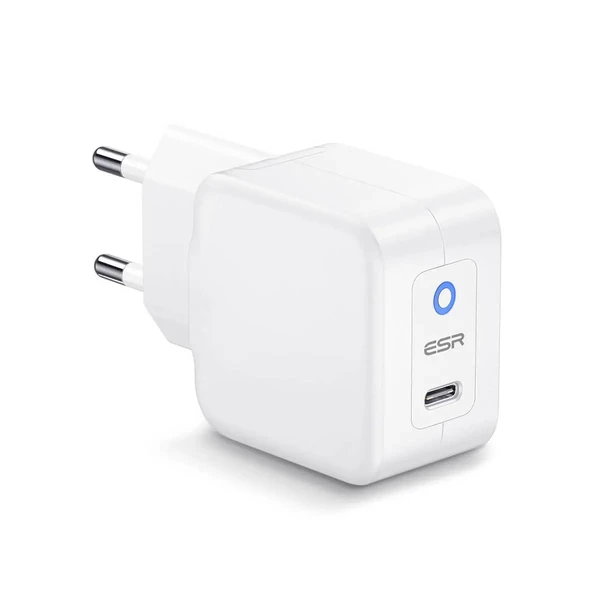 Мережевий зарядний пристрій ESR USB-C mini PD Charger 20W (EU) для швидкої зарядки iPhone | iPad / Apple Watch