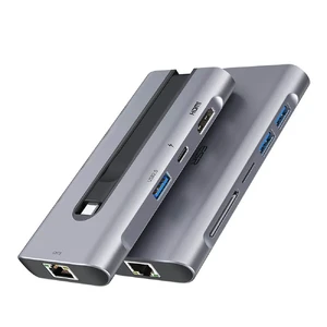 Хаб (адаптер) ESR 8-in-1 Portable USB-C Hub Grey