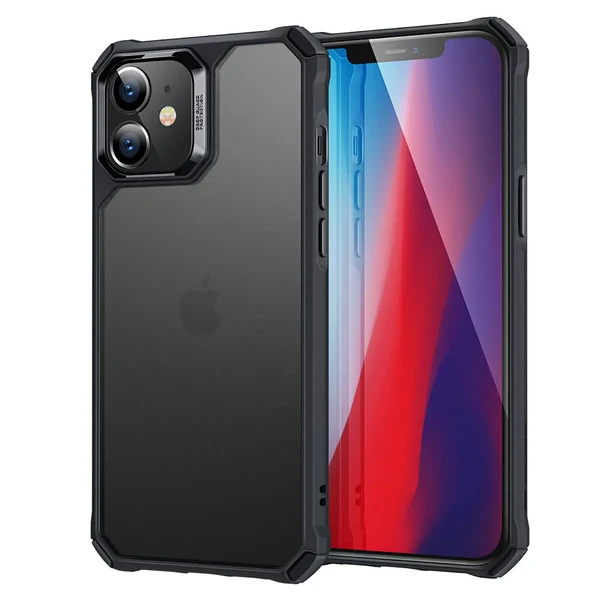 Протиударний матовий чохол ESR Air Armor Clear Hard Case Frosted Black для iPhone 12 mini у Львові
