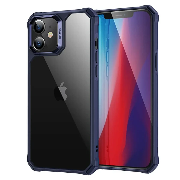 Противоударный чехол ESR Air Armor Clear Hard Case Navy Blue для iPhone 12 mini