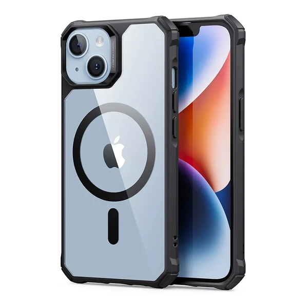 Силіконовий чохол ESR Air Armor TPU Case Clear Black with HaloLock для iPhone 14 Plus