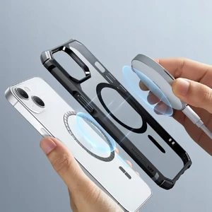 Силиконовый чехол ESR Air Armor TPU Case Clear Black with HaloLock для iPhone 14 Pro Max - Фото 2