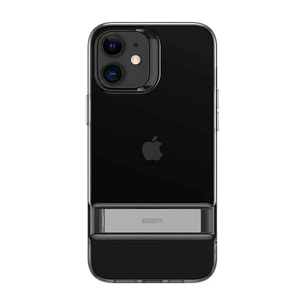 Черный силиконовый чехол-подставка ESR Air Shield Boost Matte Jelly Black для iPhone 12 | 12 Pro в Хмельницком