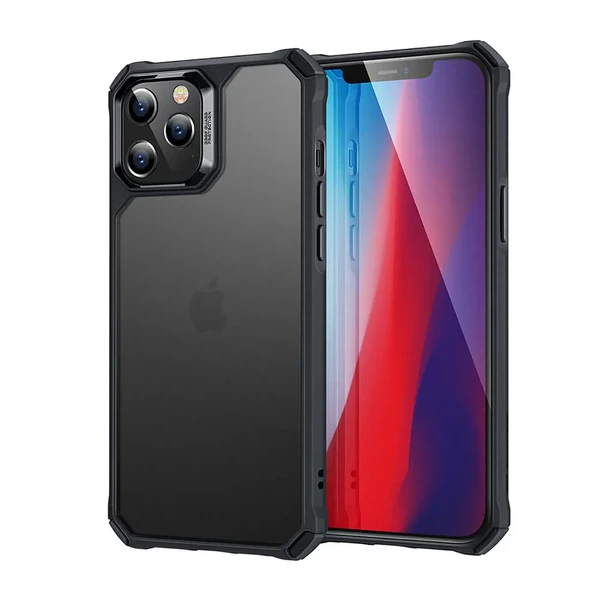 Протиударний матовий чохол ESR Air Armor Clear Hard Case Frosted Black для iPhone 12 | 12 Pro