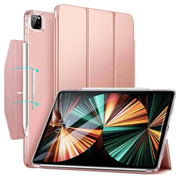 Чехол-книжка с держателем для Apple Pencil ESR Ascend Trifold Rose Gold для iPad Pro 11" M2 (2022) | M1 (2021)