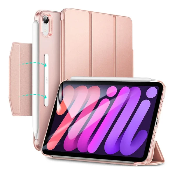 Чохол-книжка ESR Ascend Trifold with Clasp Rose Gold для iPad mini 6 (2021) у Полтаві