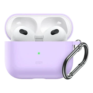 Силіконовий чохол із карабіном ESR Bounce Protective Silicone Case Purple для AirPods 3 (2021)