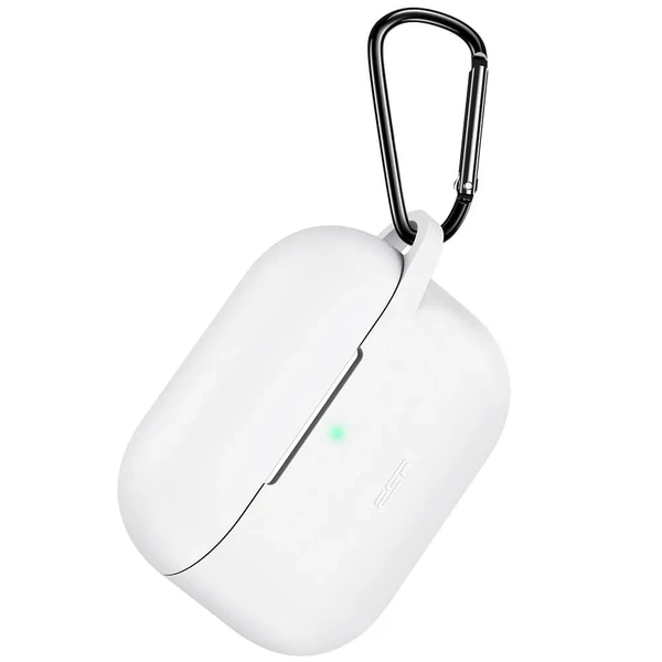Силіконовий чохол з карабіном ESR Bounce Series White для AirPods Pro у Полтаві