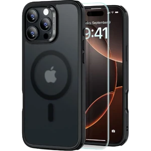Півпрозорий чорний чохол зі склом ESR Classic Hybrid HaloLock Mag для iPhone 16 Pro Max