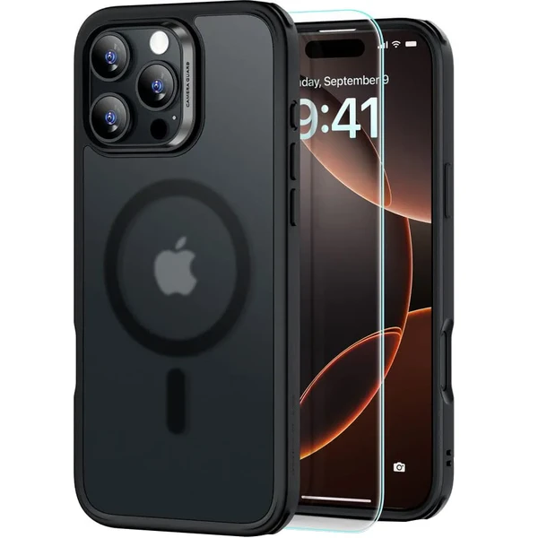 Чехол и защитное стекло MagSafe ESR Classic Hybrid Halolock для iPhone 16 Pro