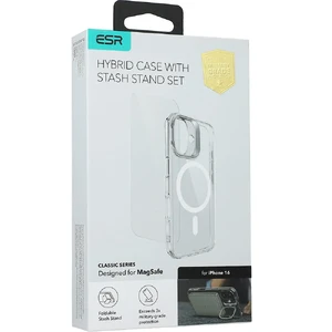 Прозрачный чехол со стеклом ESR Classic Hybrid Kickstand MagSafe для iPhone 16 - Фото 7