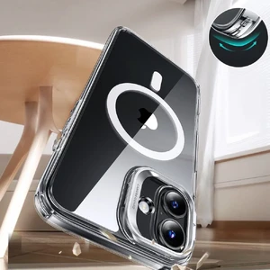 Прозрачный чехол со стеклом ESR Classic Hybrid Kickstand MagSafe для iPhone 16 - Фото 3