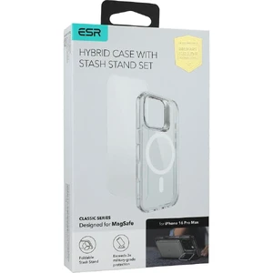 Прозрачный чехол со стеклом ESR Classic Hybrid Kickstand MagSafe iPhone 16 Pro Max - Фото 6