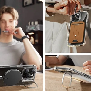 Прозрачный чехол со стеклом ESR Classic Hybrid Kickstand MagSafe iPhone 16 Pro Max - Фото 2