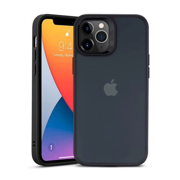 Матовий чорний чохол ESR Classic Hybrid Shock-Absorbing Phone Case Frosted Black для iPhone 12 Pro Max в Ужгороді