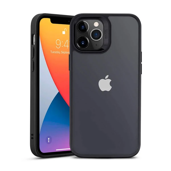 Прозрачный черный чехол ESR Classic Hybrid Shock Black для iPhone 12 Pro Max