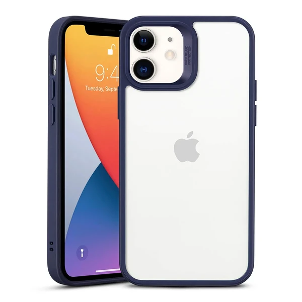 Прозорий чохол ESR Classic Hybrid Shock-Absorbing Phone Case Navy Blue для iPhone 12 mini