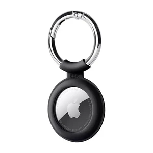 Силиконовый чехол c карабином ESR Cloud Silicone Keychain Case Black для AirTag - Фото 2