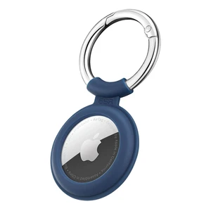Силиконовый чехол c карабином ESR Cloud Silicone Keychain Case Navy Blue для AirTag