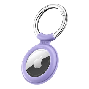 Силиконовый чехол c карабином ESR Cloud Silicone Keychain Case Purple для AirTag 3C13210140601 - Фото 1
