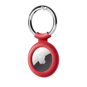 Силиконовый чехол c карабином ESR Cloud Silicone Keychain Case Red для AirTag - Фото 2